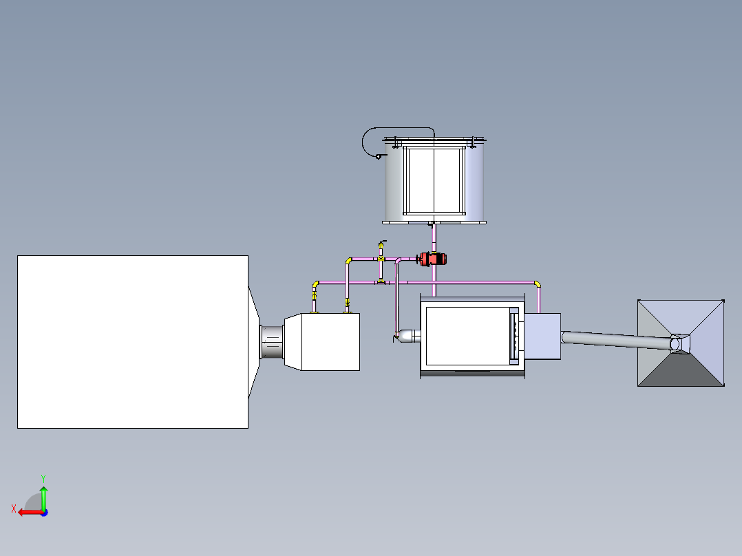 搅拌系统后视图