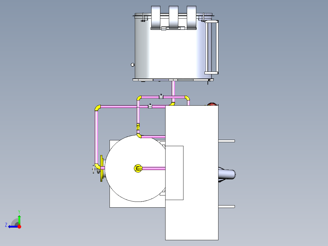 搅拌系统右视图