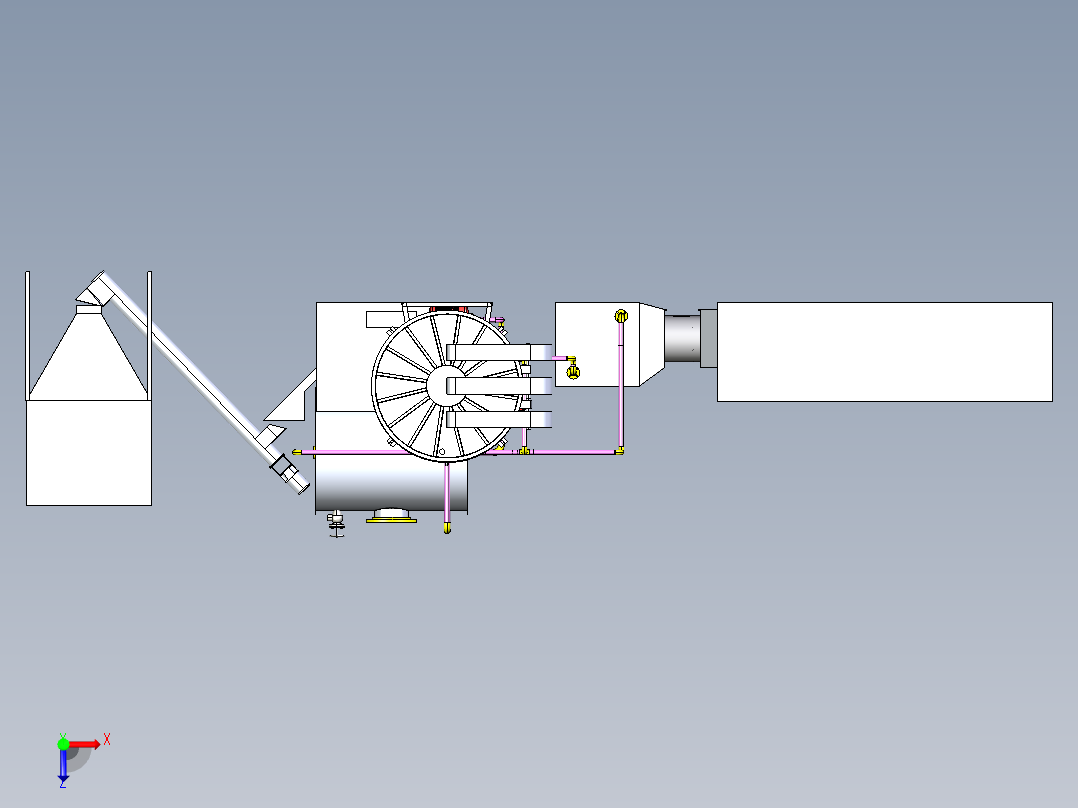 搅拌系统俯视图