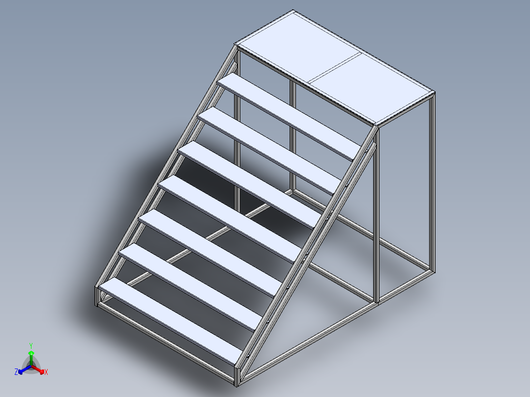 萬能樓梯正等轴测图