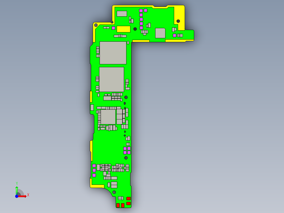 仿iphone5智能手机前视图