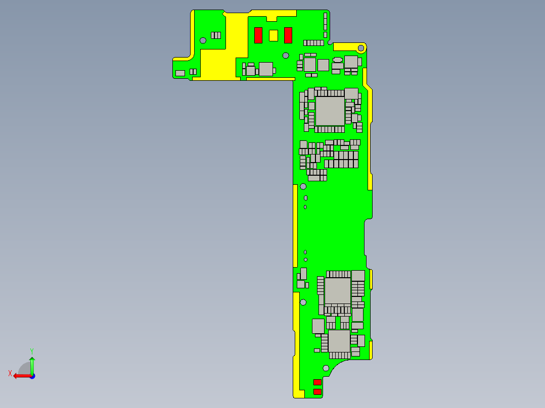 仿iphone5智能手机后视图