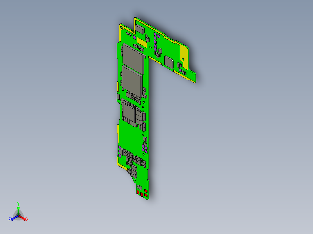 仿iphone5智能手机正等轴测图