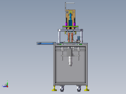 N95口罩半自动焊耳带机-图纸3-29前视缩略图