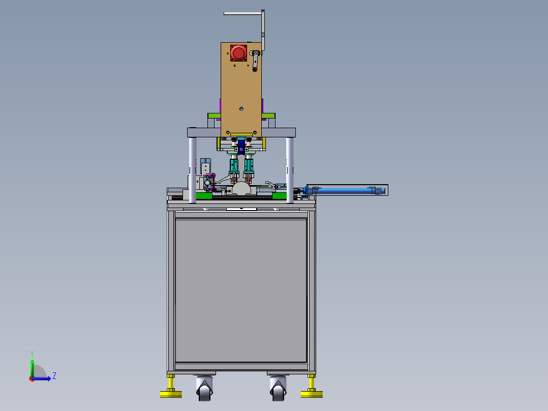 N95口罩半自动焊耳带机-图纸3-29后视图