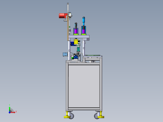 N95口罩半自动焊耳带机-图纸3-29左视缩略图