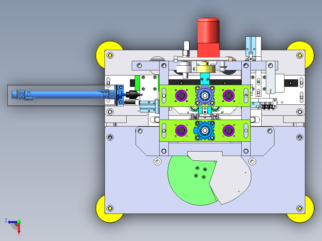 N95口罩半自动焊耳带机-图纸3-29俯视图