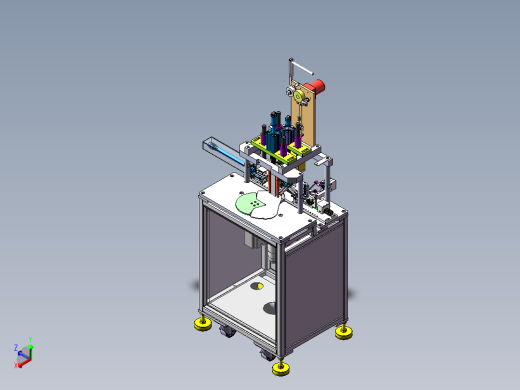 N95口罩半自动焊耳带机-图纸3-29正等轴测缩略图