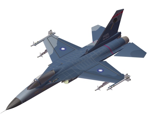 E1123-台湾省空军F-CK-1经国号战斗机三维SW2012带参缩略图