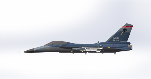 E1123-台湾省空军F-CK-1经国号战斗机三维SW2012带参缩略图