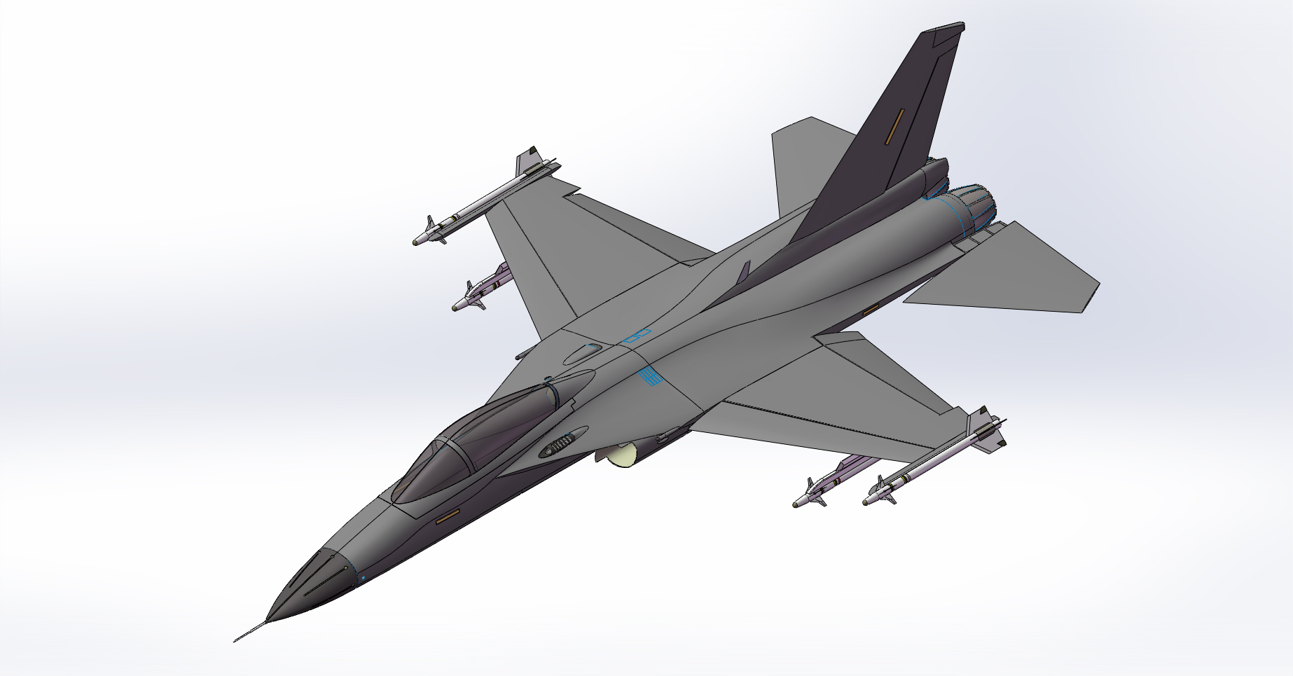 E1123-台湾省空军F-CK-1经国号战斗机三维SW2012带参
