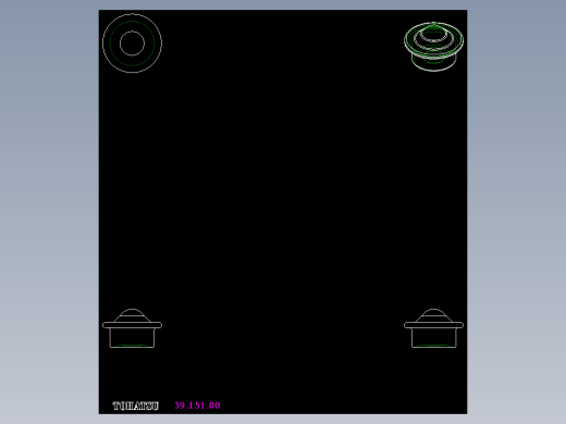 萬向滾珠59-2D多系列多零件图纸模型