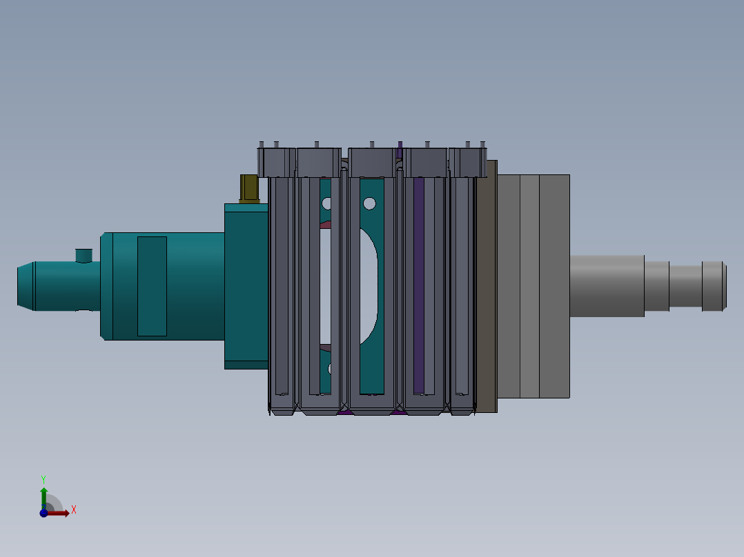 太阳分块定子绕线工装前视图