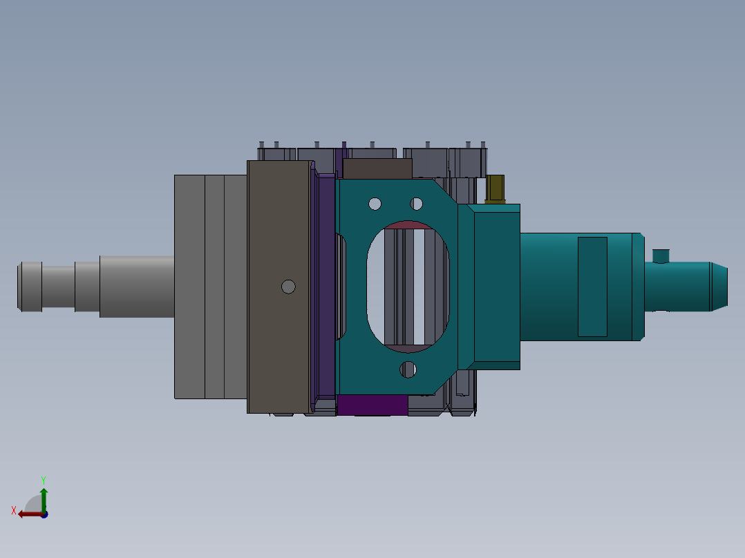 太阳分块定子绕线工装后视图