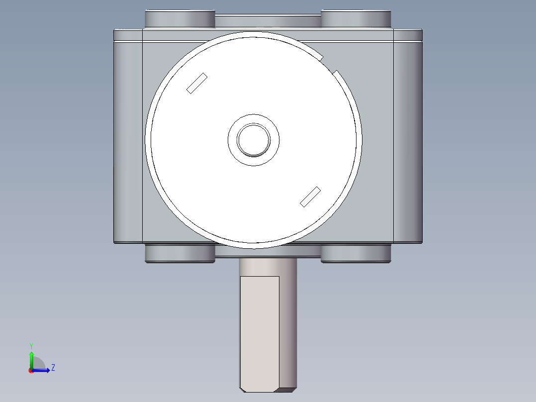 直角涡轮减速电机左视图