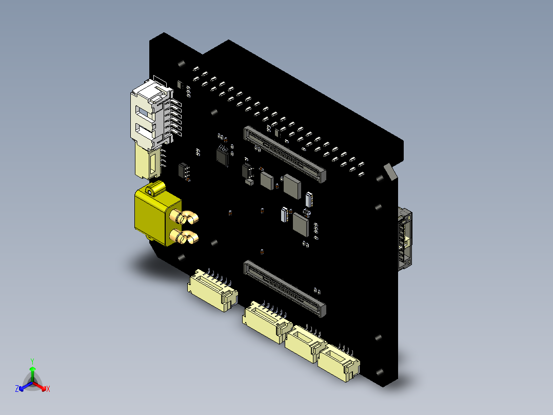 电路板正等轴测图