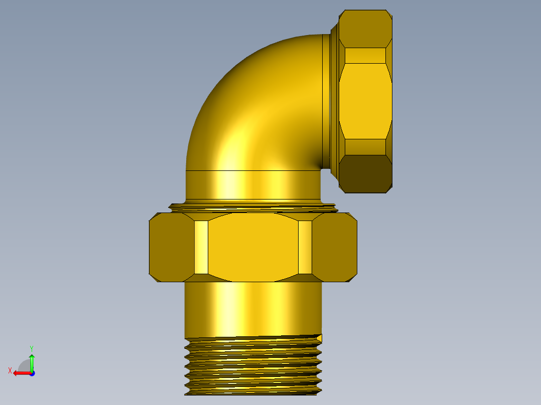 散热器接头G1‘‘后视图