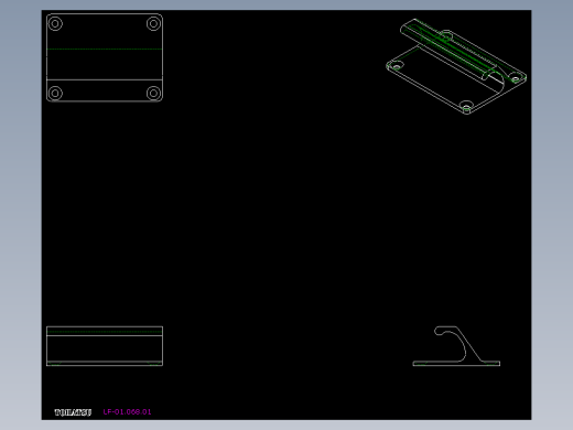 取手(鋁合金)LF-2D多系列多零件图纸模型