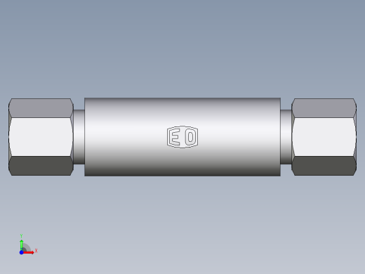 卡套式工业通用硬管接头EO_Weld_bulkhead_fitting_ESV06ZS前视缩略图