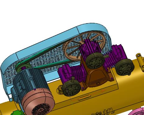 活塞式空压机充气泵