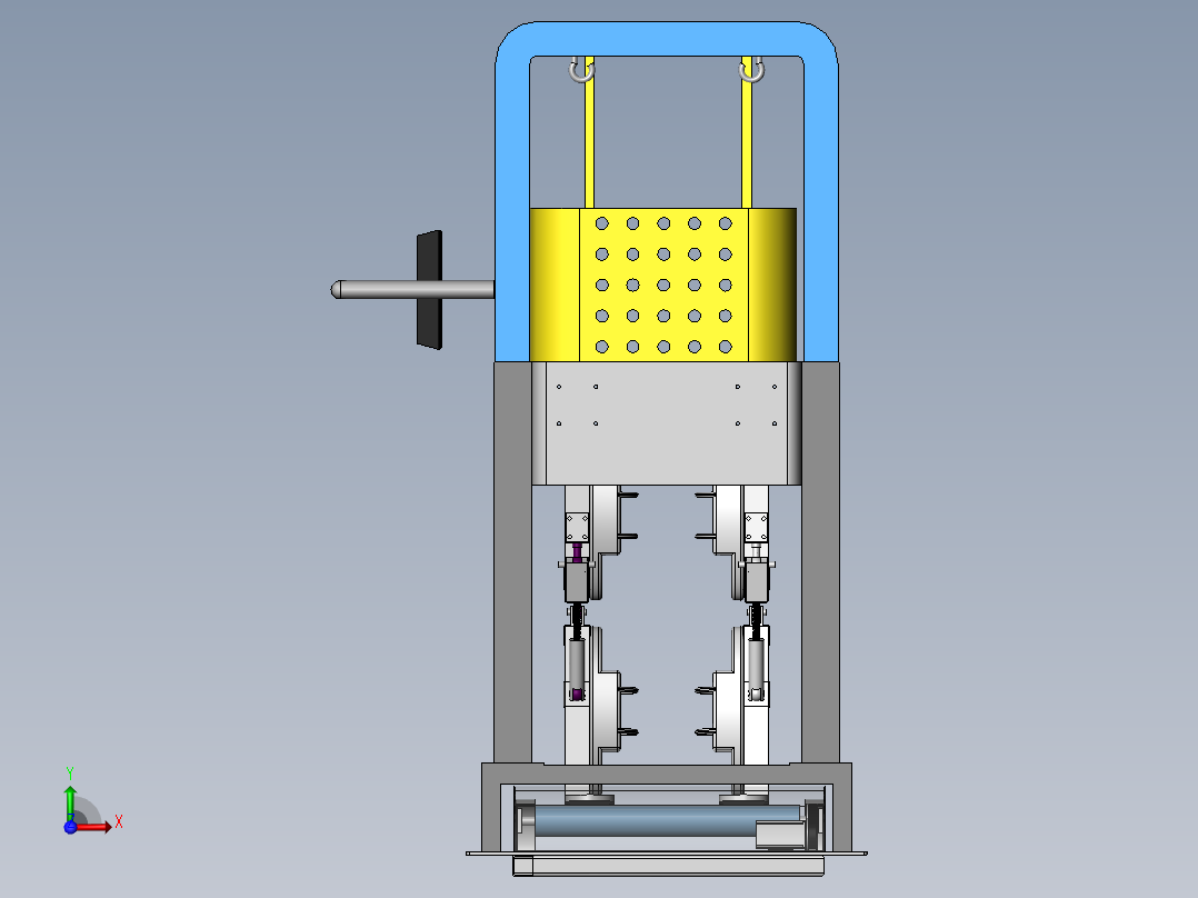步态康复机前视图