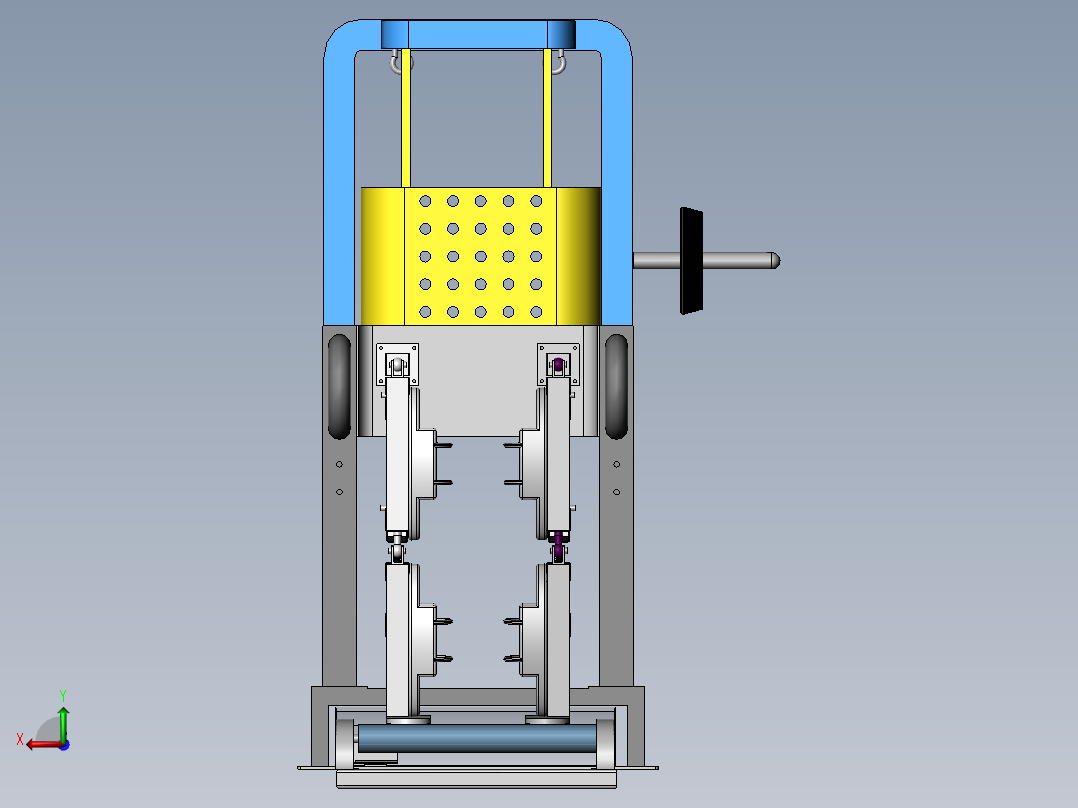 步态康复机后视图