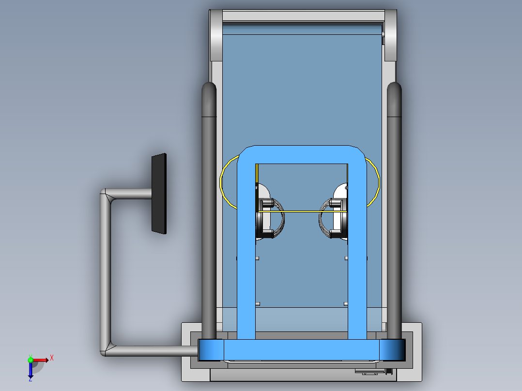 步态康复机俯视图
