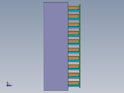 20抽屉柜左视缩略图