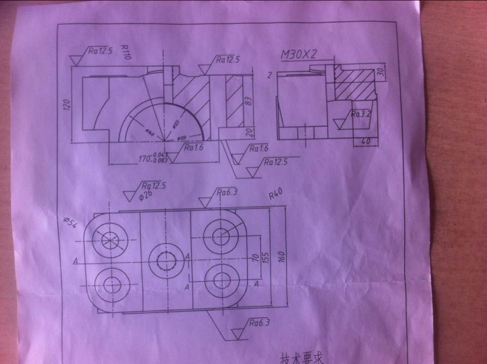 轴承盖数控加工工艺及程序设计（精）【含图和文档】