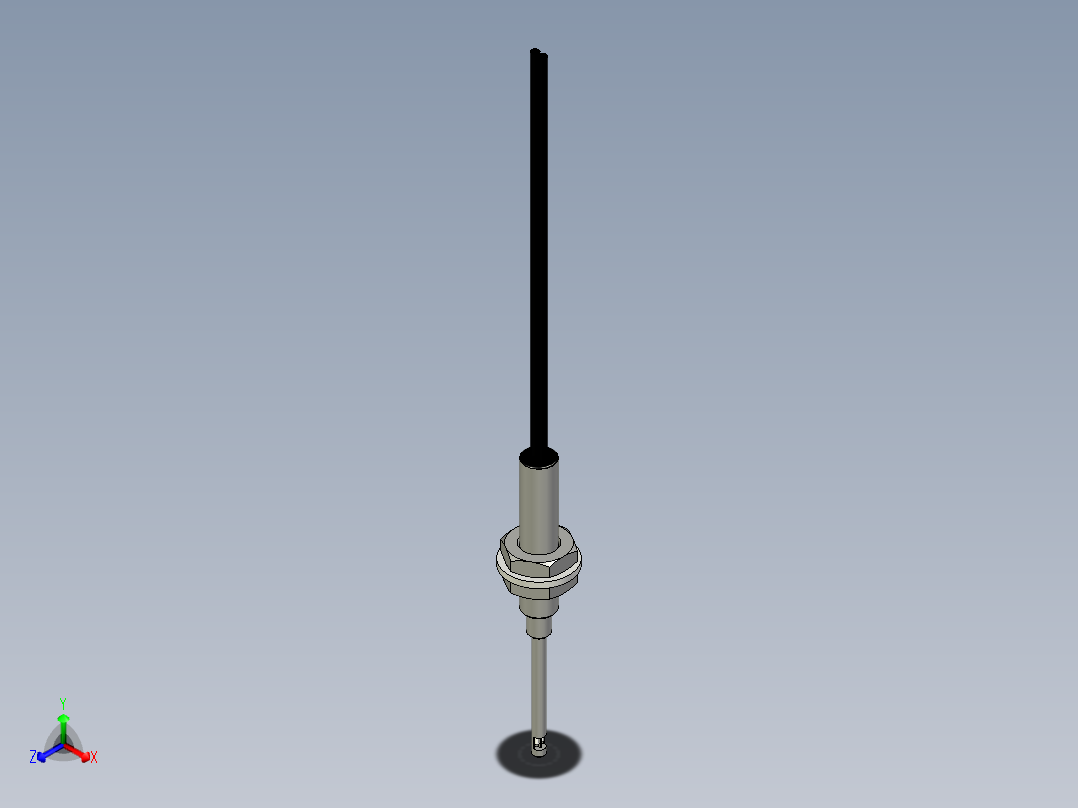 侧视光纤_漫反射型FR-F410正等轴测图