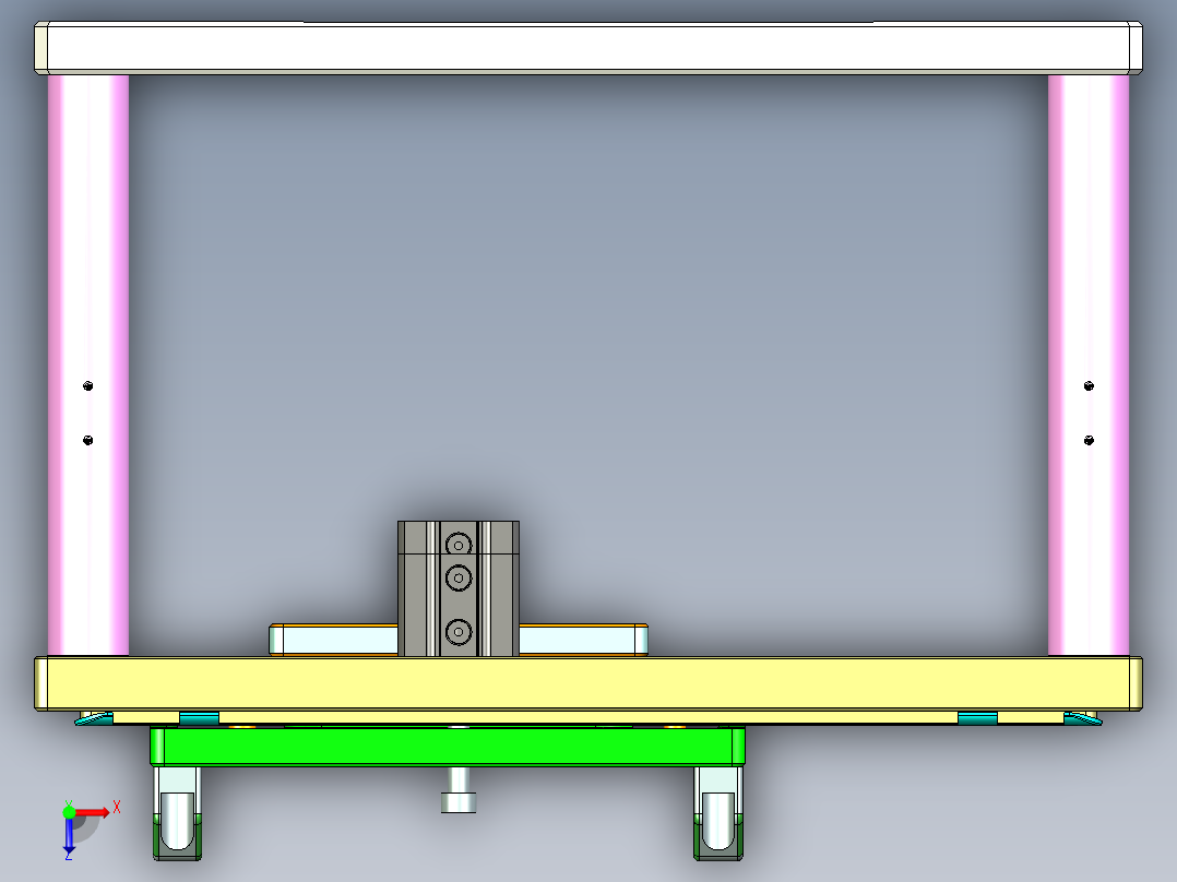 d15_top_case_al_笔记本CNC工装夹具三维模型cnc1俯视图
