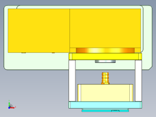B6A-1-CNC2笔记本CNC工装夹具三维模型前视缩略图