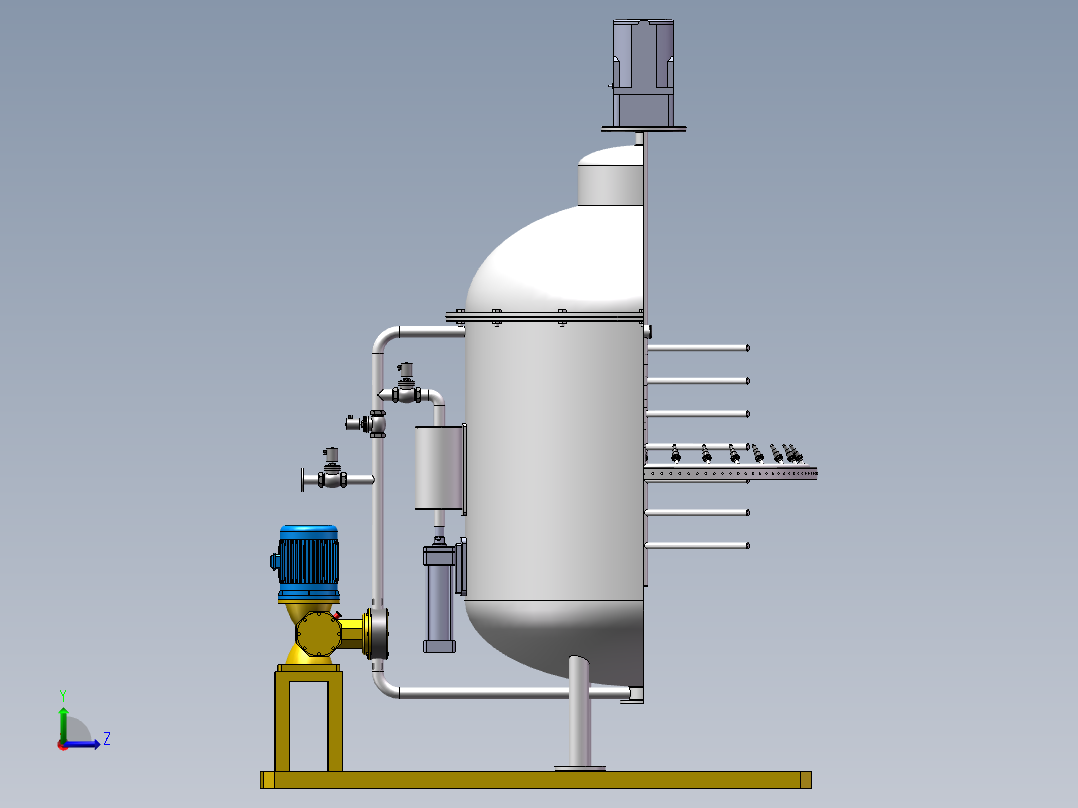 醚化反应器sw18左视图
