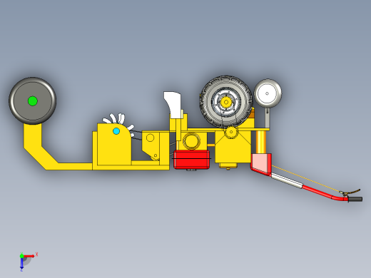 甘蔗种植机俯视缩略图
