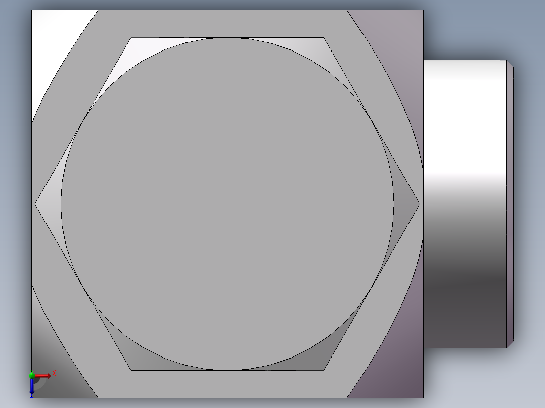 高压铰接式90度接头、1CI-52-B24俯视图