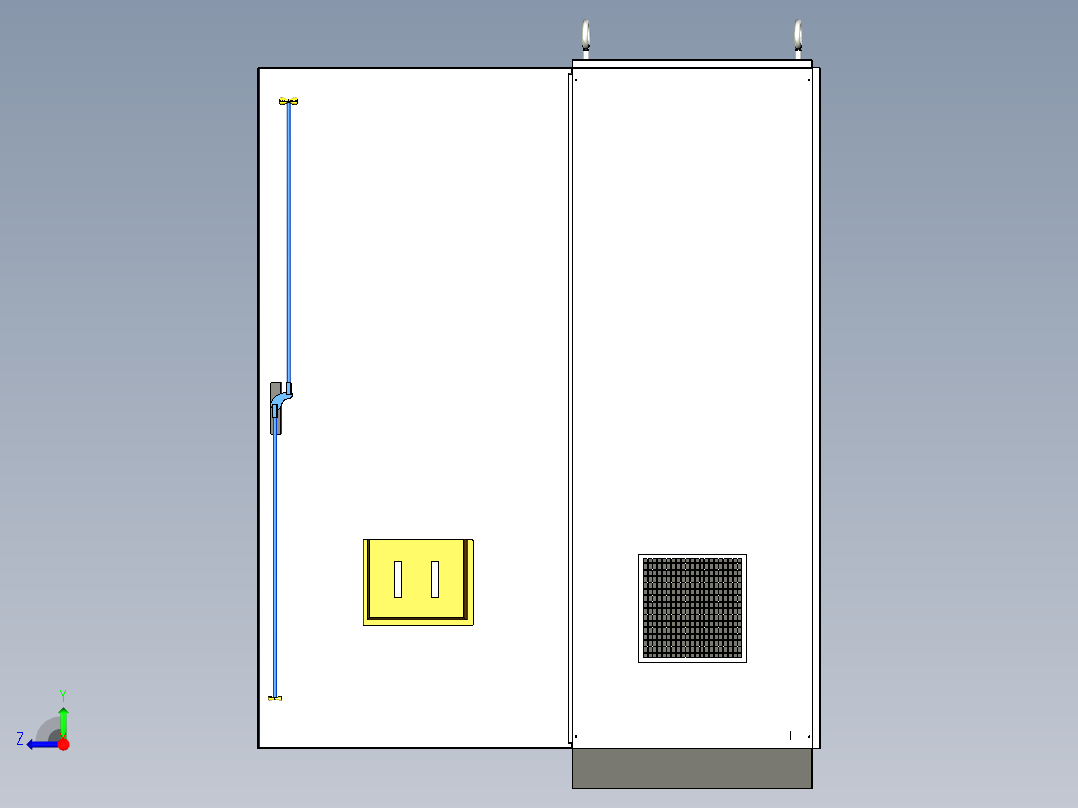 三柜组装630A电源变频器控制柜 55912右视图