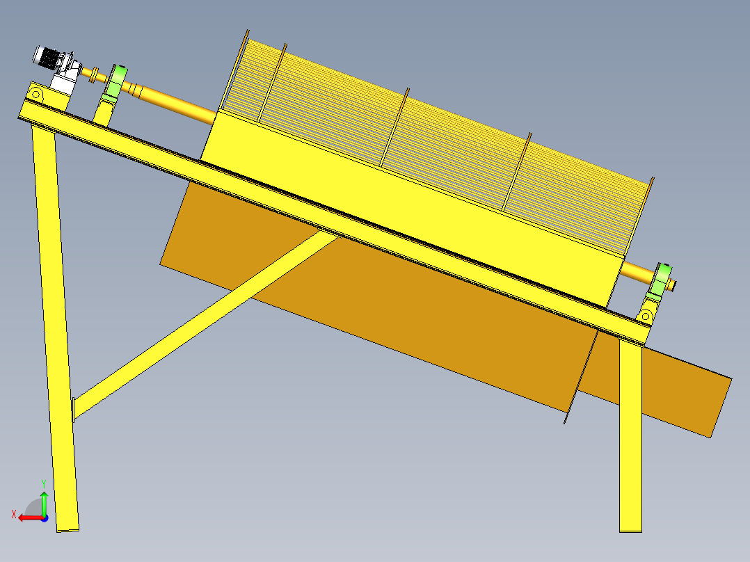 YGS50滚筒筛后视图