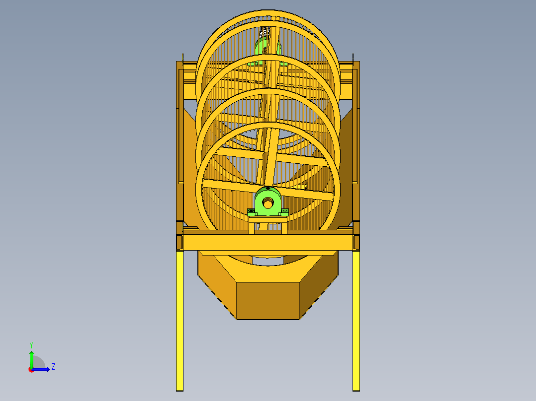 YGS50滚筒筛左视图