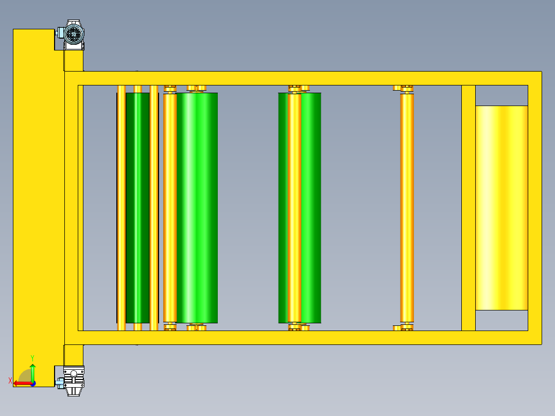 多层材料拉布切割机后视图