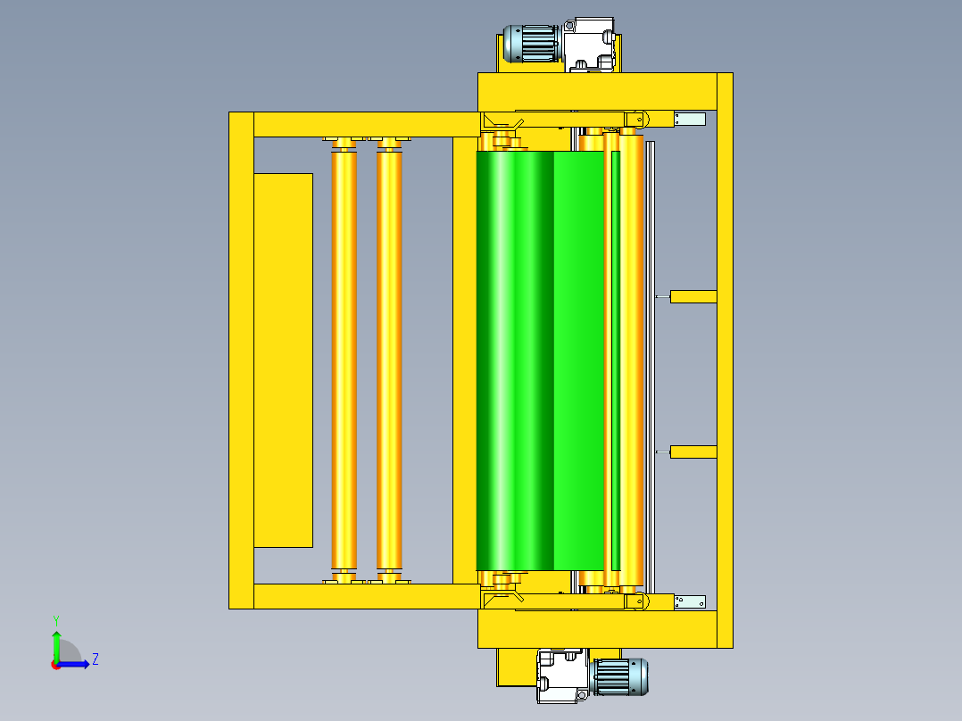 多层材料拉布切割机左视图