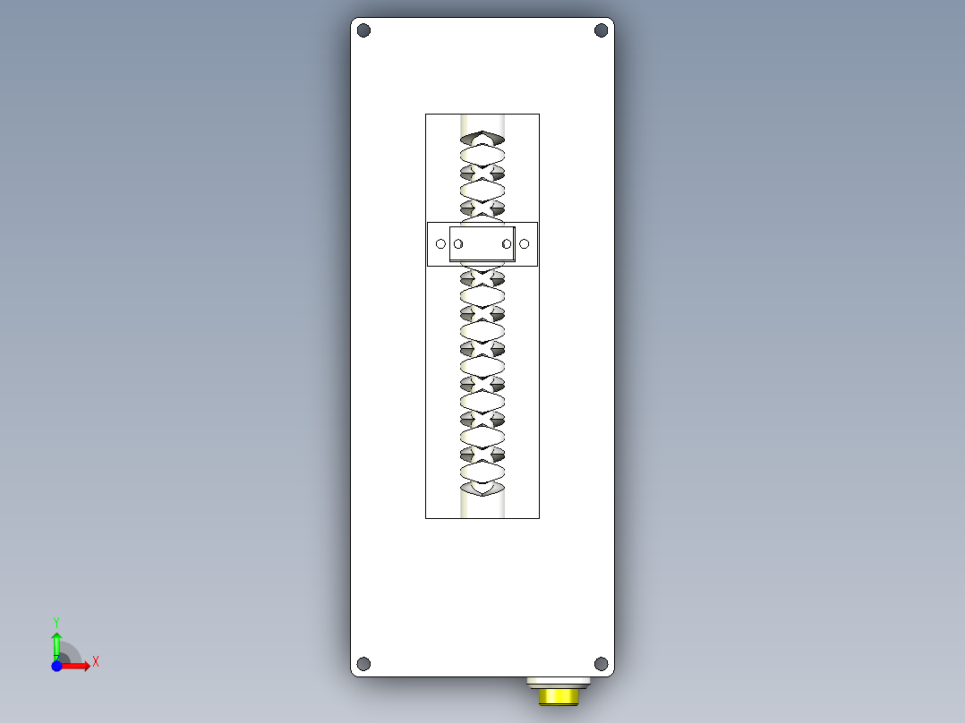 往复运动器前视图