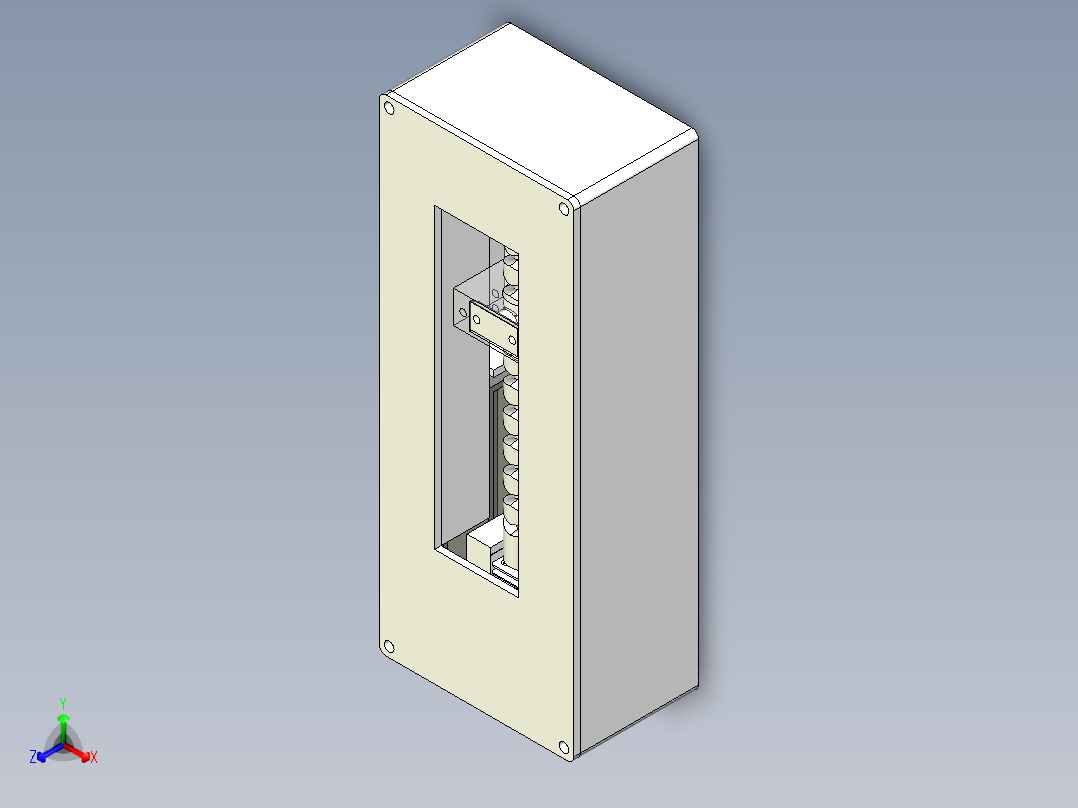 往复运动器正等轴测图