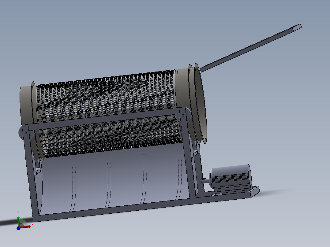 石料分离机stone-separator-1831-模型格式为 sw