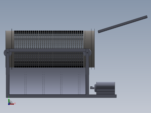 石料分离机stone-separator-1831-模型格式为 sw前视缩略图