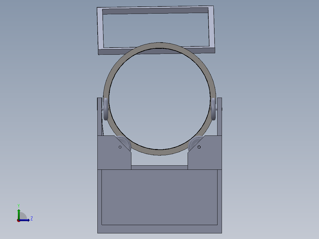 石料分离机stone-separator-1831-模型格式为 sw左视图
