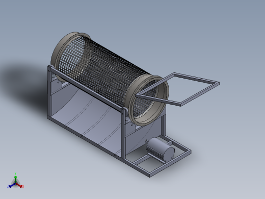 石料分离机stone-separator-1831-模型格式为 sw正等轴测缩略图