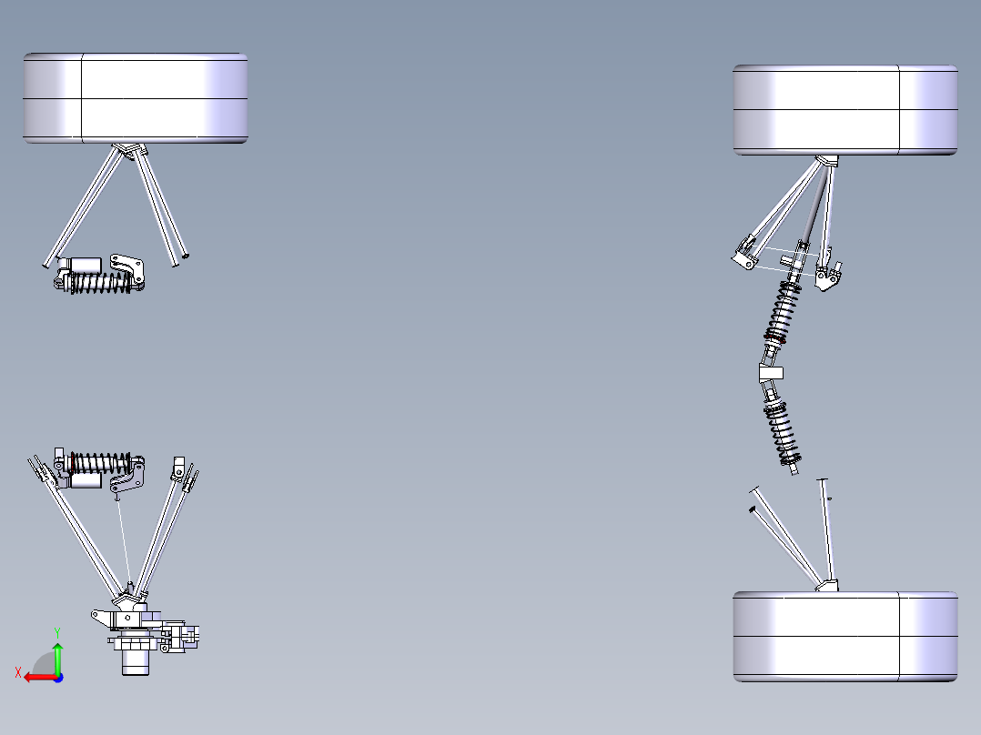 baja赛车设计（CATIA） 3D模型（Catia设计后视图