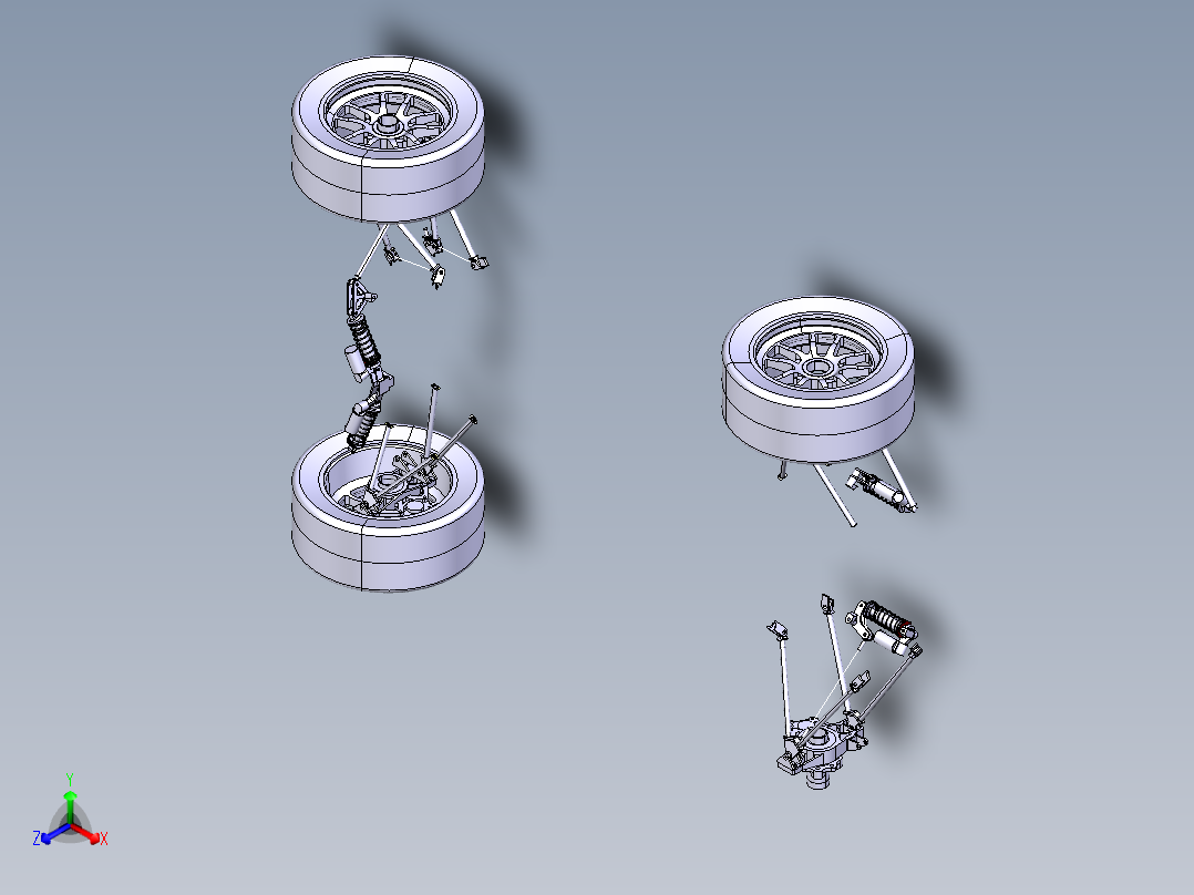 baja赛车设计（CATIA） 3D模型（Catia设计正等轴测图
