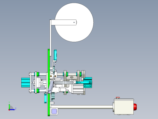 微电机180铁盖四合一组立机（微型电动机组装加工设备）左视缩略图