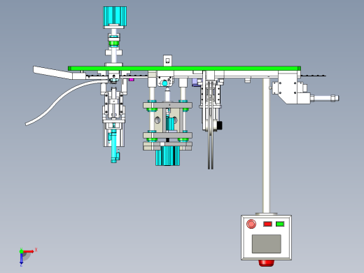 微电机180铁盖四合一组立机（微型电动机组装加工设备）俯视缩略图
